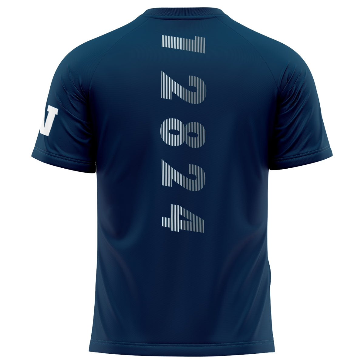 Athletic Camper Performance Striped Lettering Tee