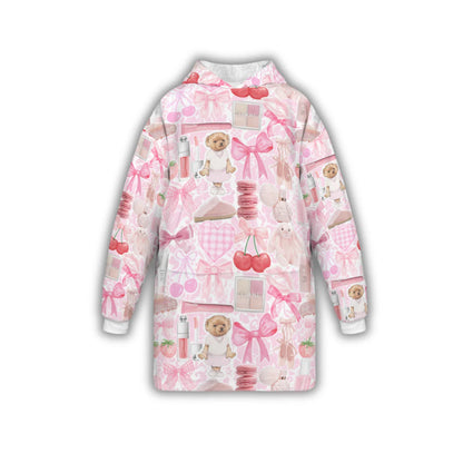 Decked Out Apparel Girls Blanket Hoodie