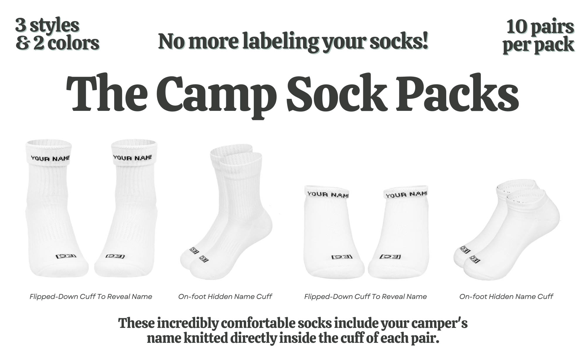 Our amazing personalized sock pack program!