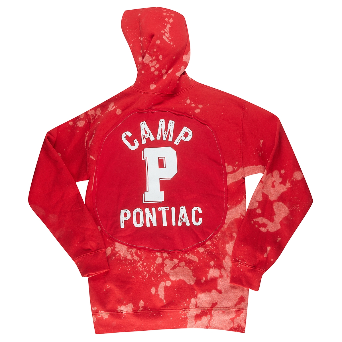 red bleached hoodie