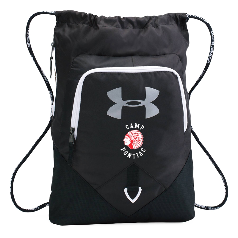 Gray Under Armour Drawstring Backpack